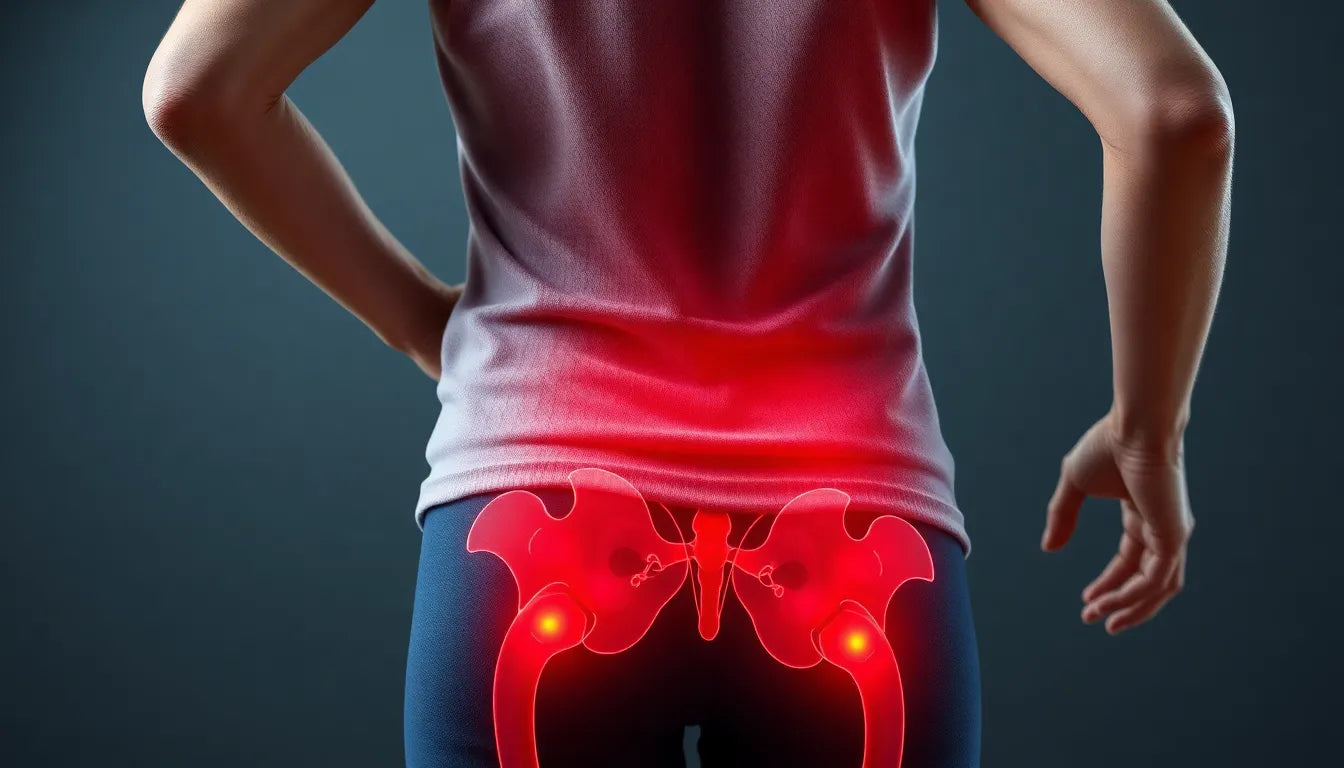 Soulagez la douleur dans le bas du dos et la fesse droite : découvrez les causes et solutions efficaces - Illustration