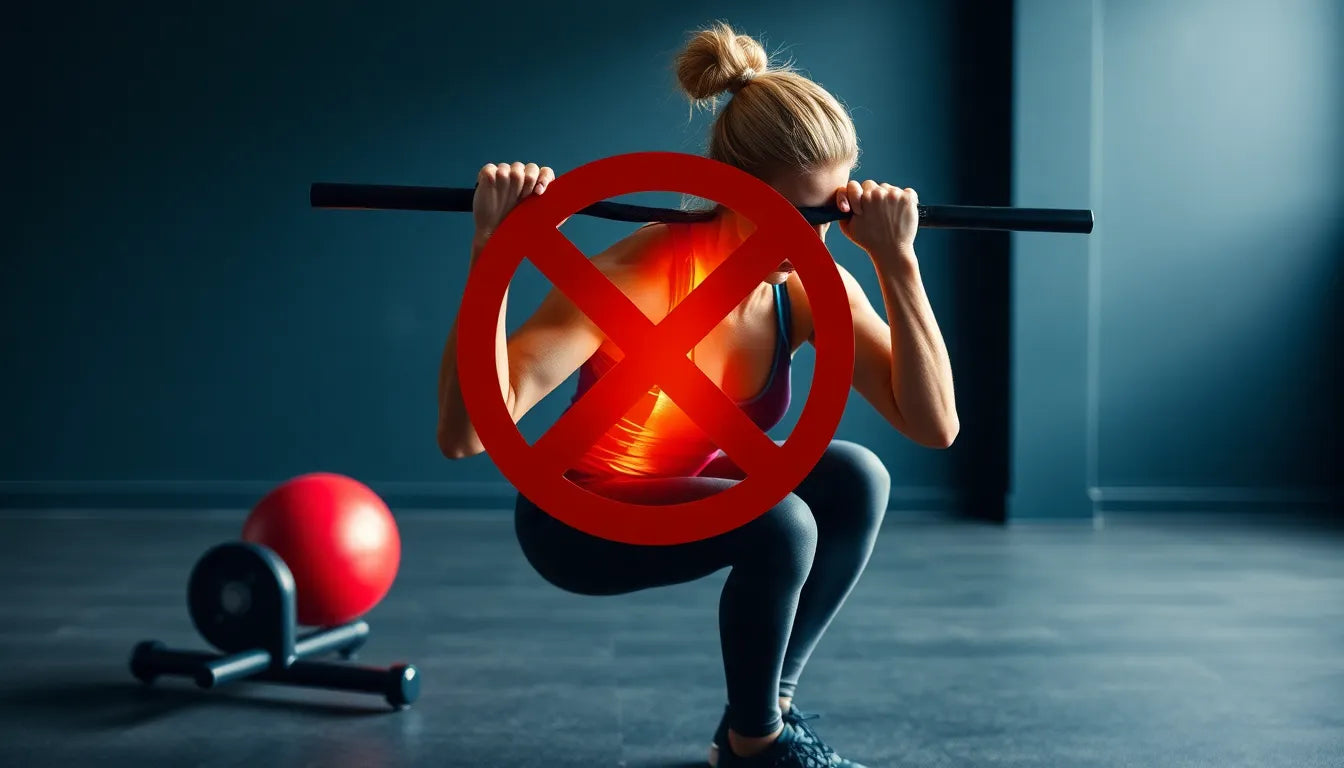 Évitez la douleur lombaire après un squat avec ces conseils essentiels - Illustration