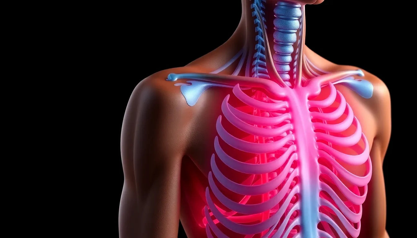 Libérez votre thorax : lecteur de pratique pour des étirements efficaces - Illustration