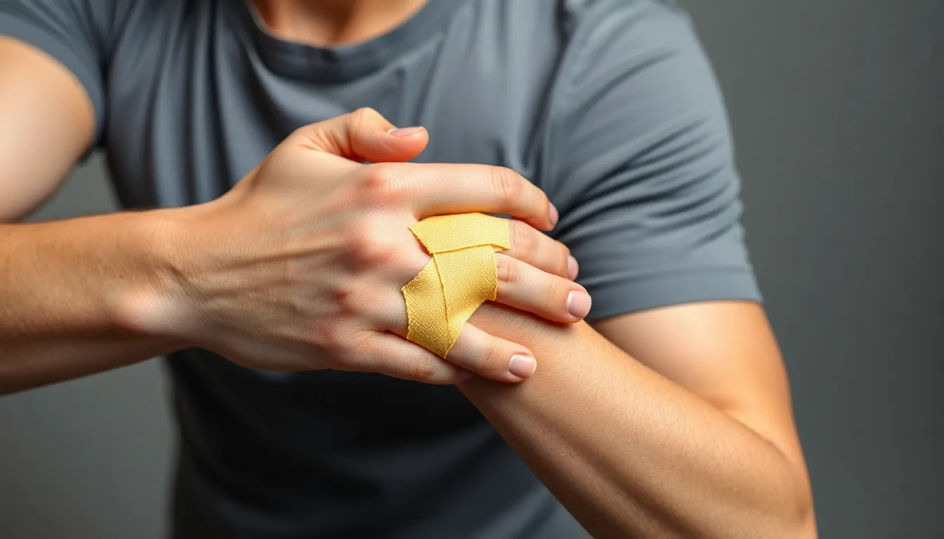 Soulagez votre tendinite du poignet avec l'art du taping - Illustration
