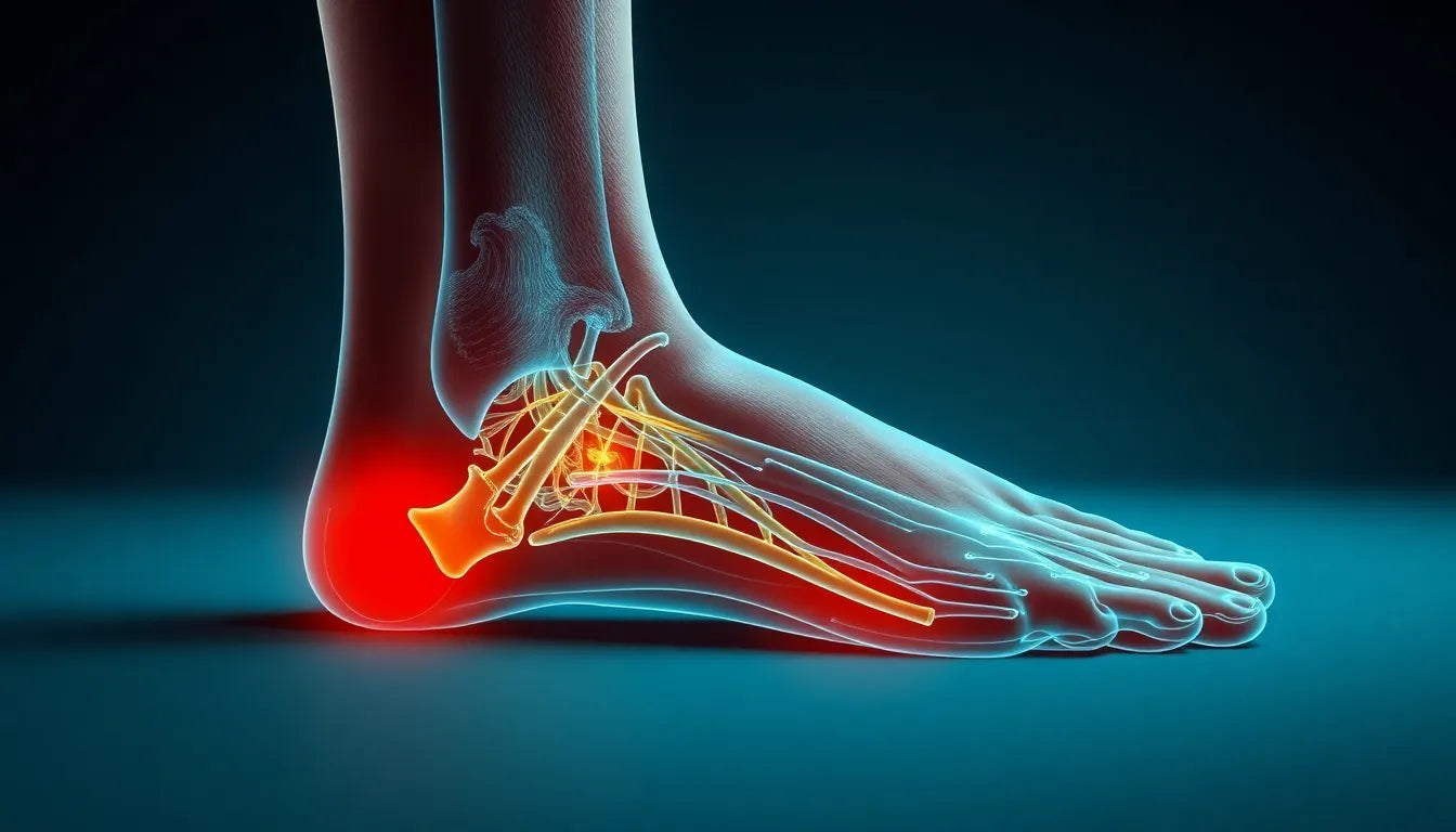 Hælspore behandling øvelser pour le lecteur de pratique qui veut soulager la douleur - Illustration