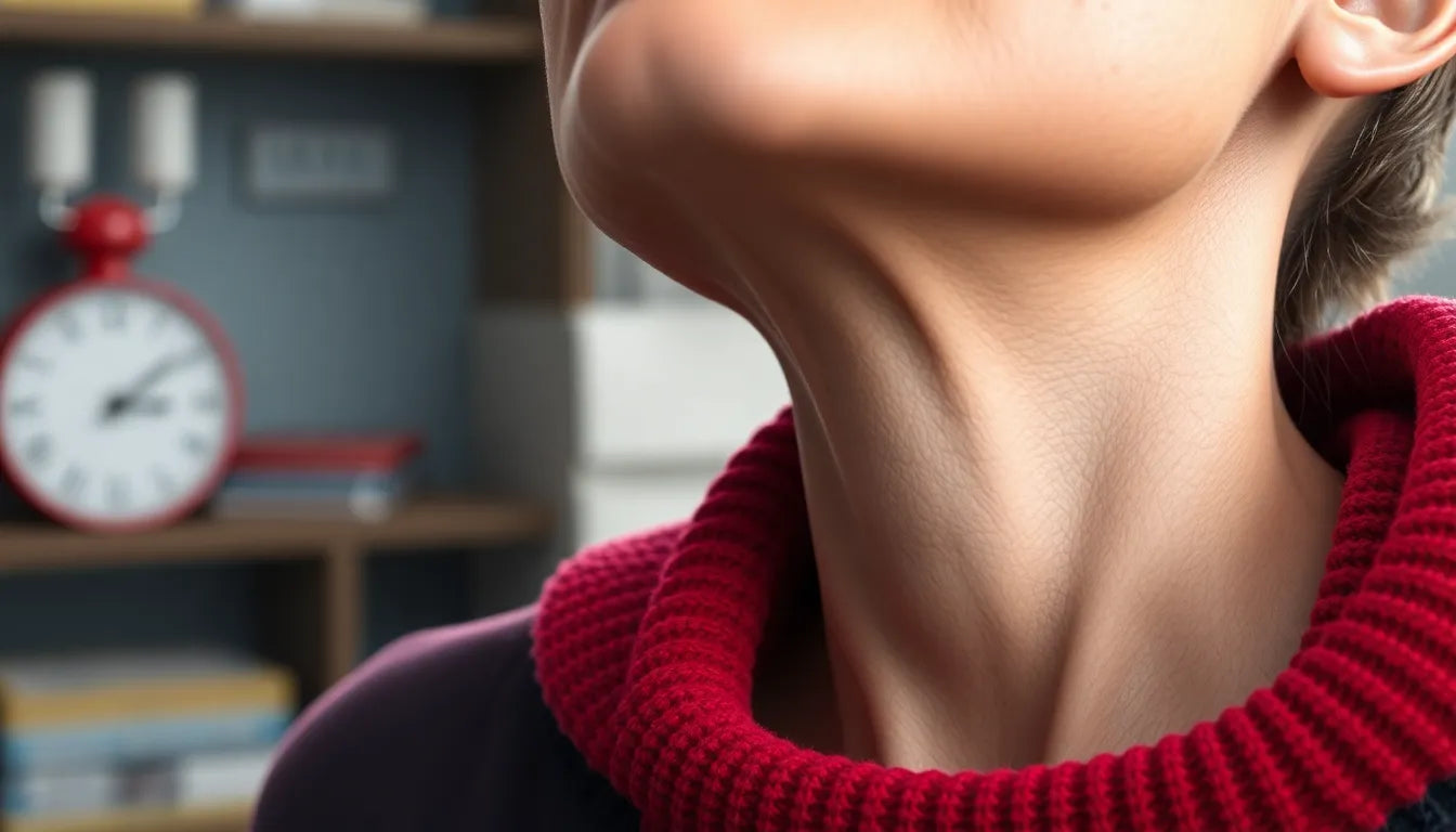 Soulagez votre douleur au cou et à la gorge avec des solutions simples et efficaces - Illustration