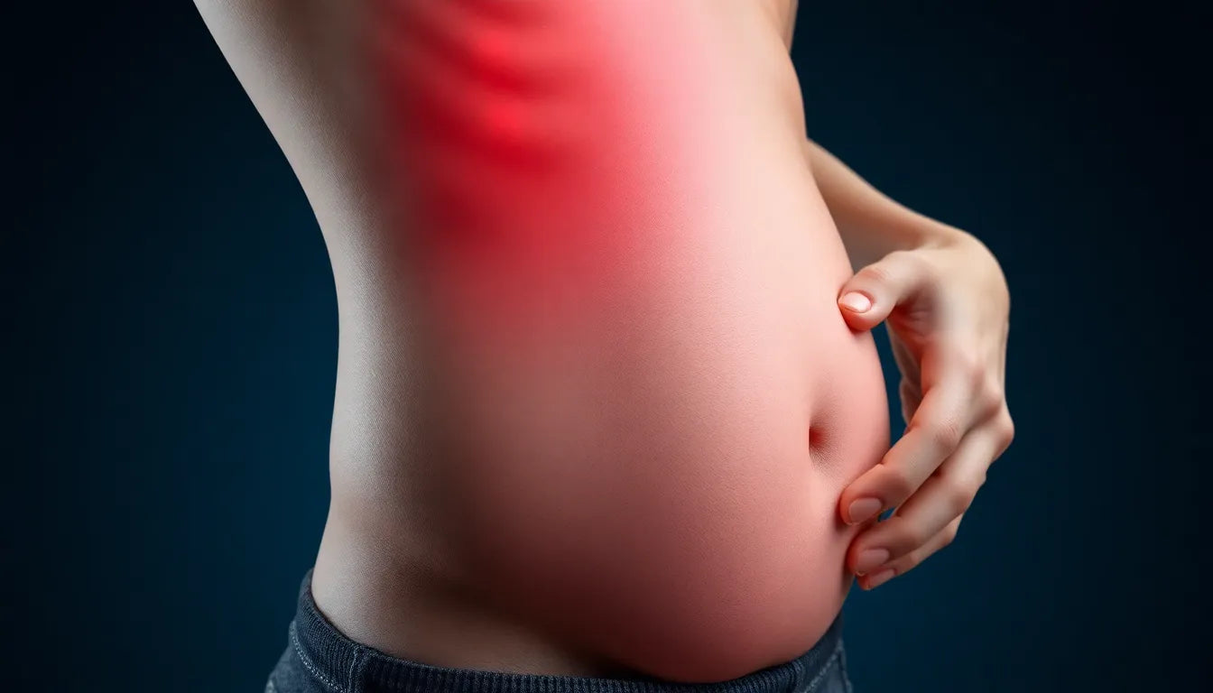 Ventre gonflé et mal de dos : comprendre et soulager ces symptômes liés - Illustration