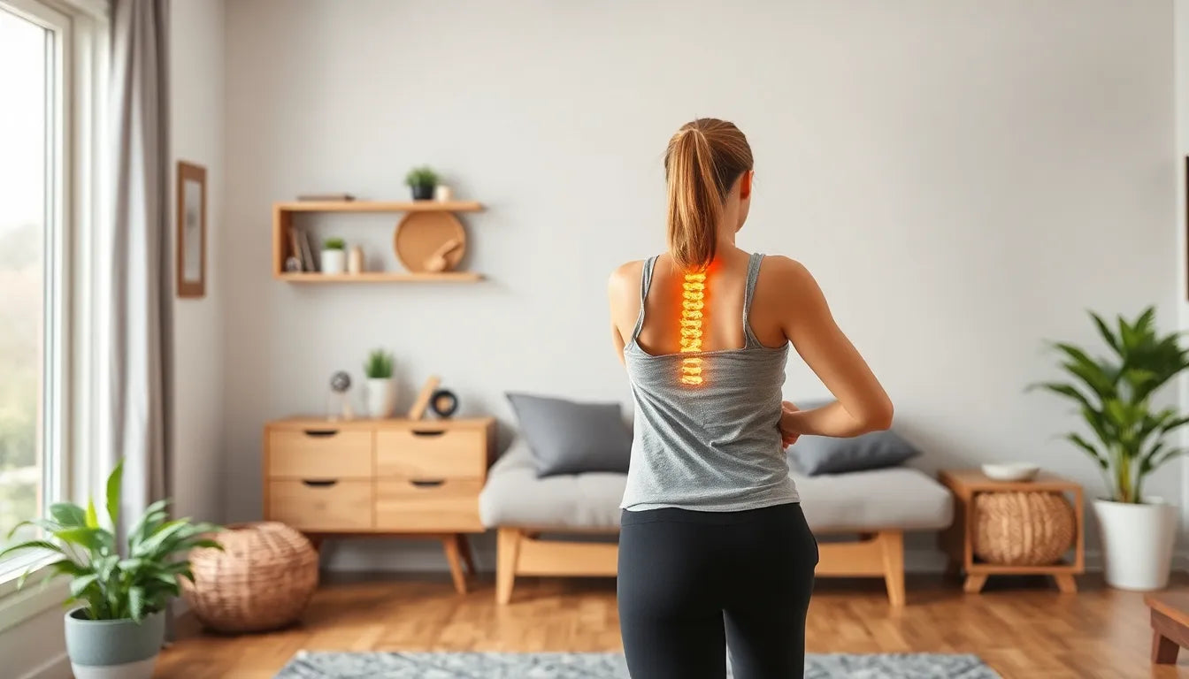 Renforcez votre dos à la maison avec des exercices pour disques intervertébraux - Illustration