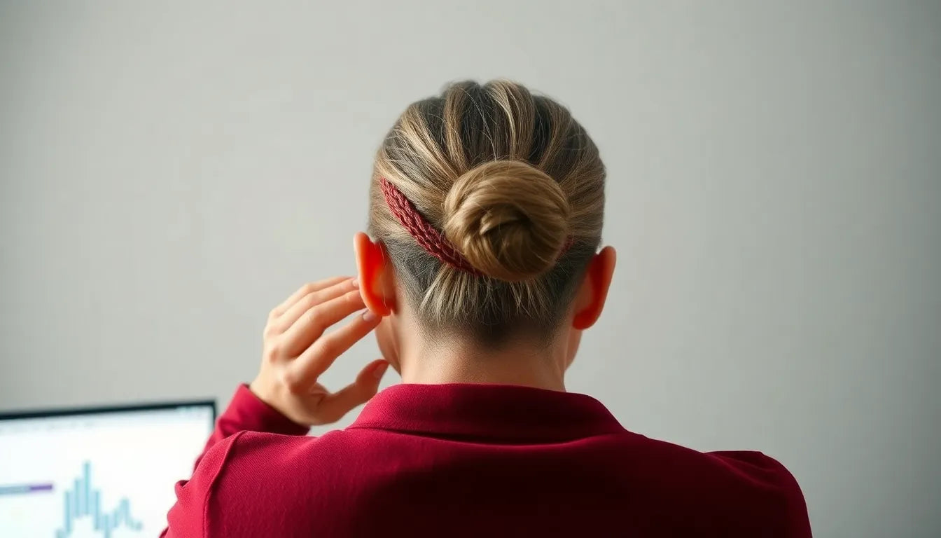 Soulagez les douleurs à la nuque et à l'arrière de la tête avec des solutions ergonomiques et naturelles - Illustration