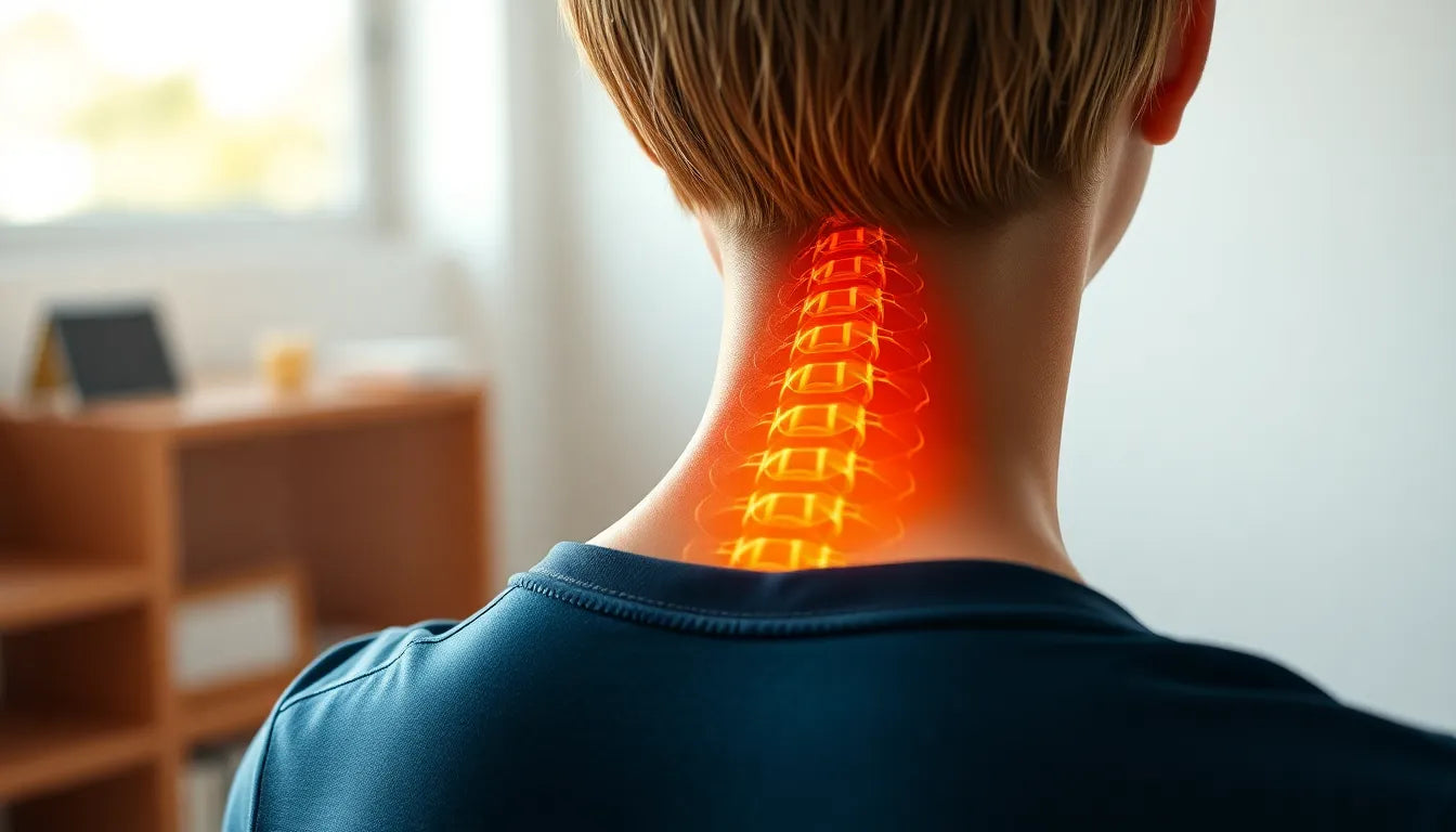 Libérez votre cou : exercices pour le lecteur de pratique souffrant de hernie discale cervicale - Illustration