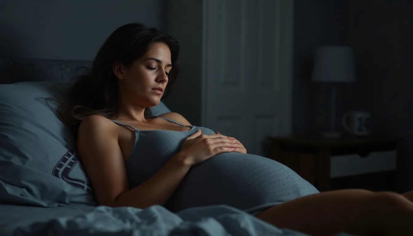 Soulagement nocturne pour les futures mamans souffrant de douleurs lombaires - Illustration