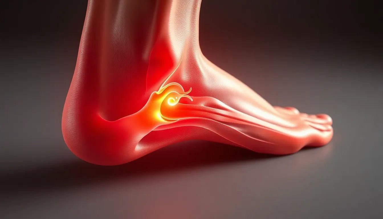 Hælspore øvelser : guide du lecteur de pratique pour soulager la douleur efficacement - Illustration