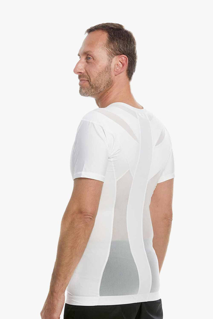 Men's Posture Shirt™ Zipper - Blanc