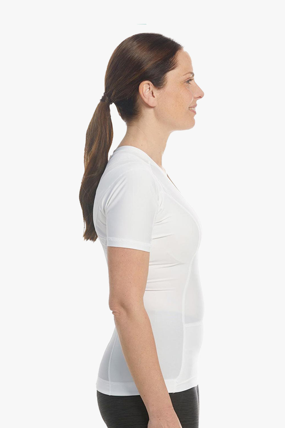 Women's Posture Shirt™ Zipper - Blanc